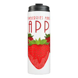 Bouteilles Isothermes Citation Mignonne sur les Fraises   Fruit Mignon
