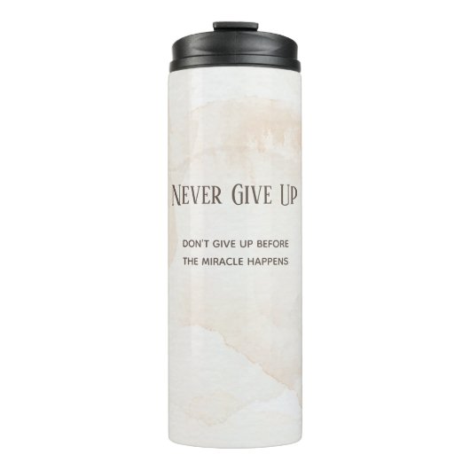 Bouteilles Isothermes Citation Motivation aquarelle (Devant)