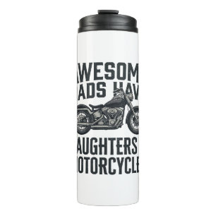 Bouteilles Isothermes Citation Papa Fille Moto Vintage Vector Desi