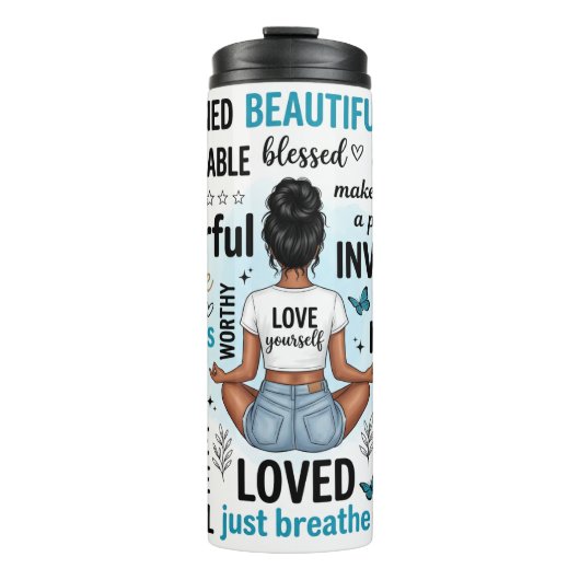 Bouteilles Isothermes Citations d'amour de soi (Devant)