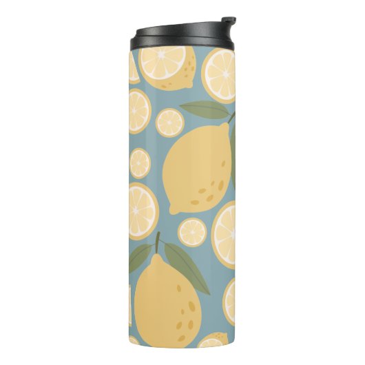 Bouteilles Isothermes Citron jaune Motif (Tourné sur la gauche)