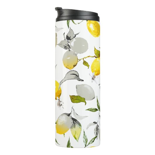 Bouteilles Isothermes citrons aquarelle 21 (Tourné sur la droite)