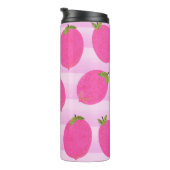 Bouteilles Isothermes Citrons roses Fruits d'été Aquarelle amusante (Tourné sur la droite)