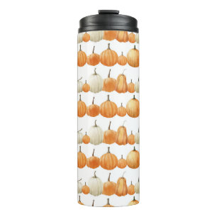 Bouteilles Isothermes Citrouille d'automne : Motif d'illustration aquare