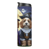 Bouteilles Isothermes Citrouille de chien Cockapoo Halloween drôle (Tourné sur la droite)