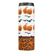 Bouteilles Isothermes Citrouille d'Halloween Leopard Tumbler (Dos)
