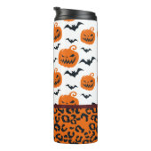 Bouteilles Isothermes Citrouille d'Halloween Leopard Tumbler (Tourné sur la droite)