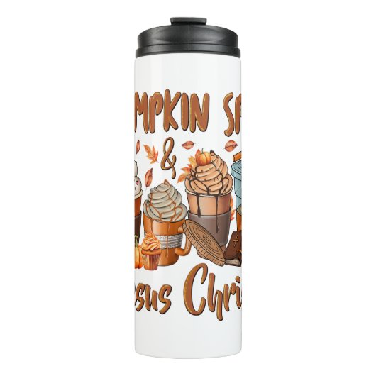 Bouteilles Isothermes Citrouille épice Jésus Christ (Devant)