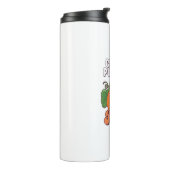 Bouteilles Isothermes citrouille mignon dans le patch (Tourné sur la gauche)