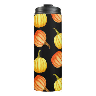 Bouteilles Isothermes Citrouille orange : Motif d'aquarelle transparente