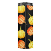 Bouteilles Isothermes Citrouille orange : Motif d'aquarelle transparente (Dos)