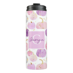 Bouteilles Isothermes Citrouille personnalisé Motif thermique Tumbler
