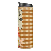 Bouteilles Isothermes Citrouille Spice Gnome Plaid (Tourné sur la droite)