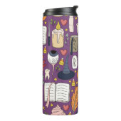 Bouteilles Isothermes Citrouilles d'Halloween, motif sans couture de sor (Tourné sur la gauche)