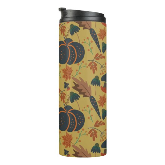 Bouteilles Isothermes Citrouilles et carottes motif sans soudure (Tourné sur la droite)