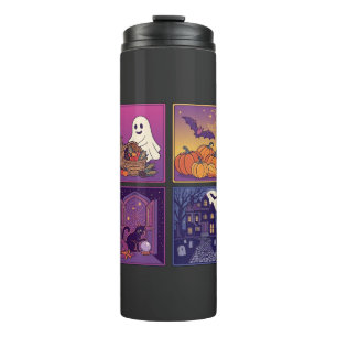 Bouteilles Isothermes Citrouilles fantômes d'Halloween Maison hantée Cha