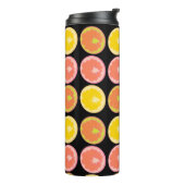 Bouteilles Isothermes Citrus Candy Lemon Motif Noir (Tourné sur la gauche)