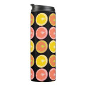 Bouteilles Isothermes Citrus Candy Lemon Motif Noir (Tourné sur la droite)