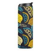 Bouteilles Isothermes Citrus citron citron doodé main dessiné motif back (Tourné sur la gauche)