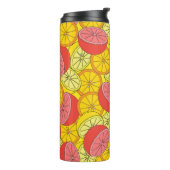 Bouteilles Isothermes Citrus seamless pattern many oranges, lemons, grap (Tourné sur la gauche)