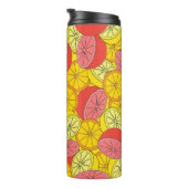 Bouteilles Isothermes Citrus seamless pattern many oranges, lemons, grap (Tourné sur la droite)
