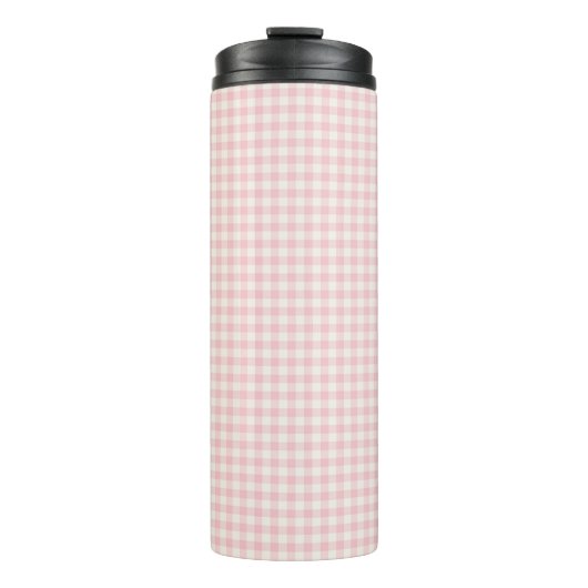 Bouteilles Isothermes Clair rose En vichy Motif Tumbler thermique (Devant)