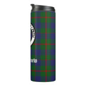 Bouteilles Isothermes Clan Agnew Crest Badge et Tartan (Tourné sur la droite)
