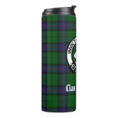 Bouteilles Isothermes Clan Armstrong Crest Badge et Tartan (Tourné sur la gauche)