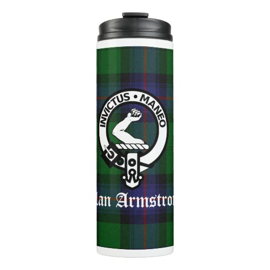 Bouteilles Isothermes Clan Armstrong Tartan & Crest Badge (Devant)