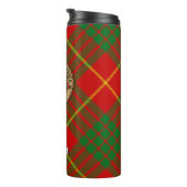 Bouteilles Isothermes Clan Cameron Crest sur Tartan (Tourné sur la droite)