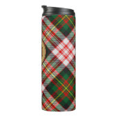 Bouteilles Isothermes Clan Carnegie Crest sur la robe Tartan (Tourné sur la droite)