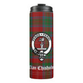 Bouteilles Isothermes Clan Chisholm Tartan & Crest Badge (Devant)