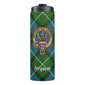 Bouteilles Isothermes Clan Ferguson Crest sur Tartan (Devant)
