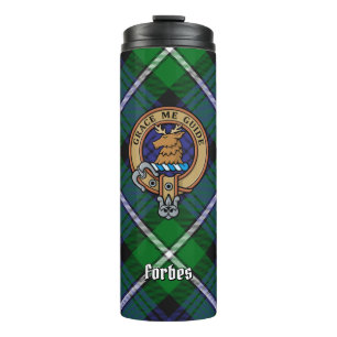 Bouteilles Isothermes Clan Forbes Crest sur Tartan