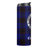 Bouteilles Isothermes Clan Home Crest Badge et Tartan (Tourné sur la gauche)