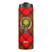 Bouteilles Isothermes Clan Kerr Crest sur Tartan (Devant)
