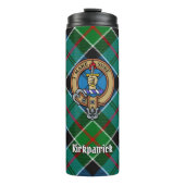 Bouteilles Isothermes Clan Kirkpatrick Crest sur Tartan (Devant)