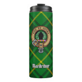 Bouteilles Isothermes Clan MacArthur Crest sur Tartan (Devant)