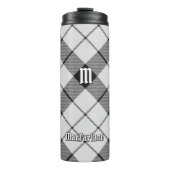 Bouteilles Isothermes Clan MacFarlane Tartan noir et blanc (Devant)