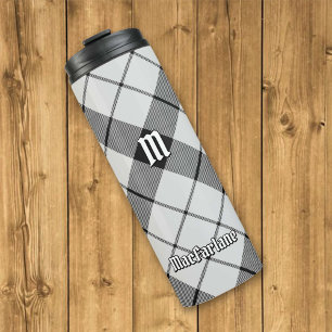 Bouteilles Isothermes Clan MacFarlane Tartan noir et blanc