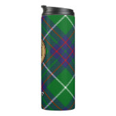 Bouteilles Isothermes Clan MacIntyre Crest sur Tartan (Tourné sur la droite)
