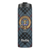 Bouteilles Isothermes Clan MacKay Crest sur Blue Tartan (Devant)