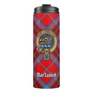 Bouteilles Isothermes Clan MacTavish Crest sur Tartan