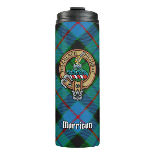 Bouteilles Isothermes Clan Morrison Crest sur la chasse Tartan