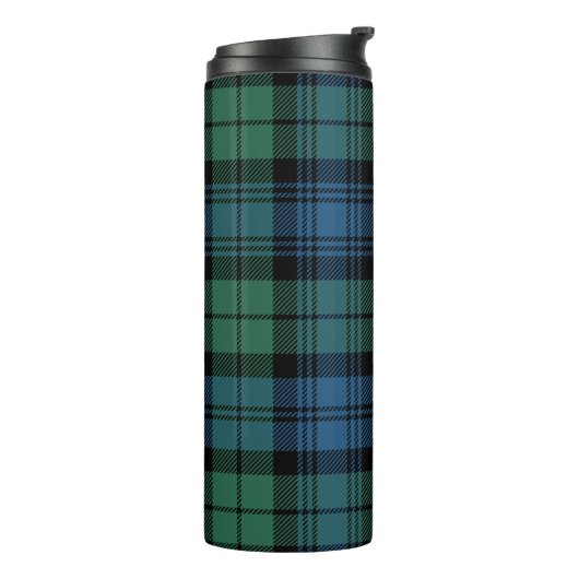 Bouteilles Isothermes Clan Plaid Campbell Green Blue Check Tartan (Tourné sur la gauche)