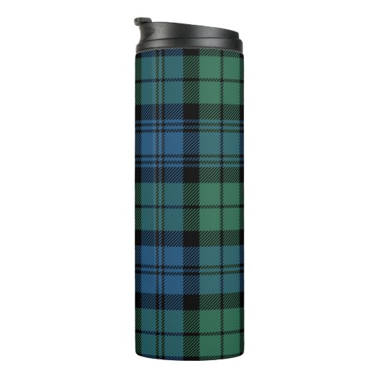 Bouteilles Isothermes Clan Plaid Campbell Green Blue Check Tartan (Tourné sur la droite)
