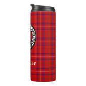 Bouteilles Isothermes Clan Rose Crest Badge et Tartan (Tourné sur la droite)