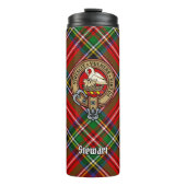Bouteilles Isothermes Clan Stewart Crest sur Royal Tartan (Devant)