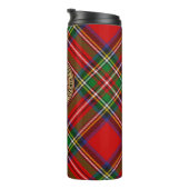 Bouteilles Isothermes Clan Stewart Crest sur Royal Tartan (Tourné sur la droite)