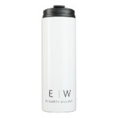 Bouteilles Isothermes Classic Élégant Moderne Minimaliste Nom Monogramme (Devant)